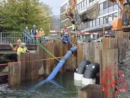 Fernwärmerohre Installation Schweiz